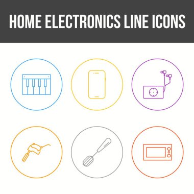 Eşsiz Ev Elektronik Satır Simgesi Ayarları