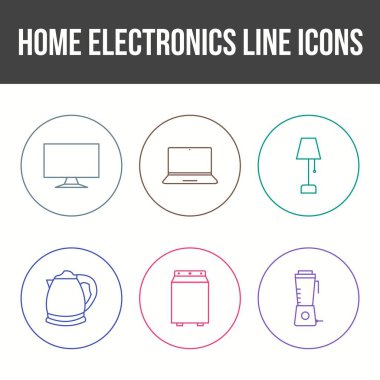 Eşsiz Ev Elektronik Satır Simgesi Ayarları