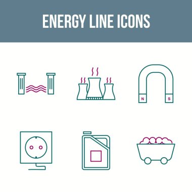 Güzel Eşsiz Enerji Vektör Simgesi Ayarları