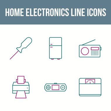 Eşsiz Ev Elektronik Satır Simgesi Ayarları