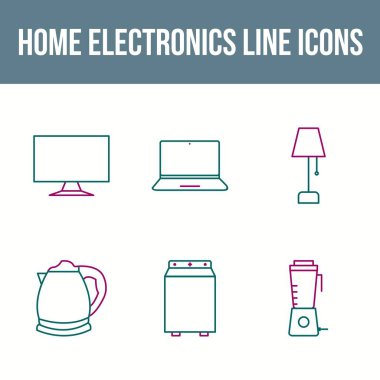 Eşsiz Ev Elektronik Satır Simgesi Ayarları