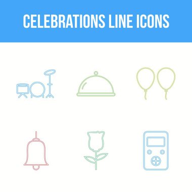 6 Kutlama Vektörü Simgesi Ayarları