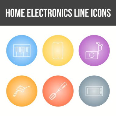 Eşsiz Ev Elektronik Satır Simgesi Ayarları