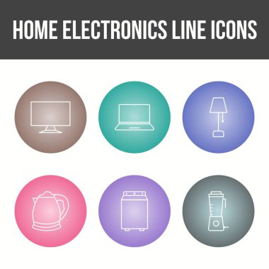 Eşsiz Ev Elektronik Satır Simgesi Ayarları
