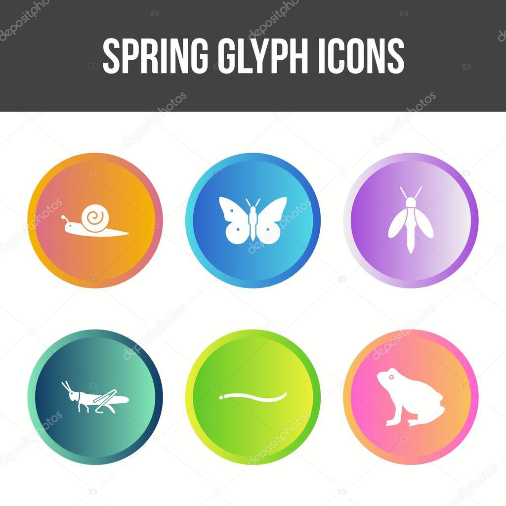 Unique Spring Vector Icon Set