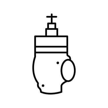 Eşsiz Valf Satırı Vektör Simgesi