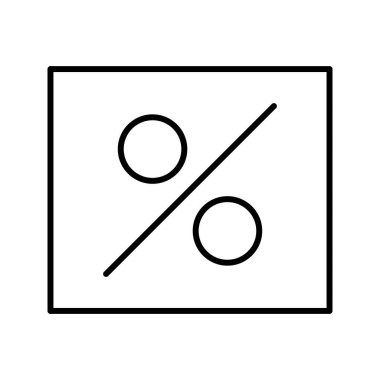 Eşsiz Yüzdelik çizgi vektör simgesi