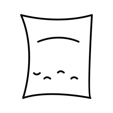 Eşsiz Atıştırmalık Satır Vektörü Simgesi