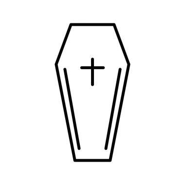 Eşsiz Tabut Satır Vektörü Simgesi