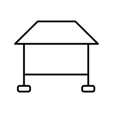 Eşsiz Konferans Tablo Satır Vektörü Simgesi