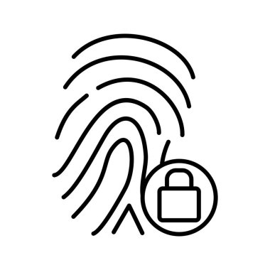 Parmak izi kilidinin eşsiz satır simgesi