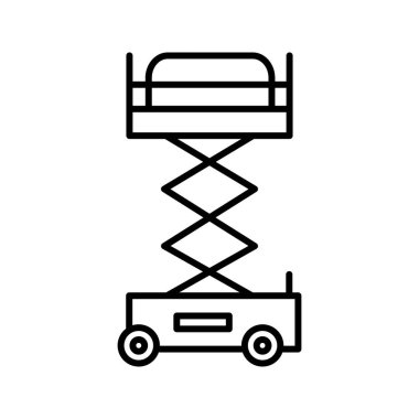 Eşsiz Kaldıraç Turna Çizgisi Vektör Simgesi