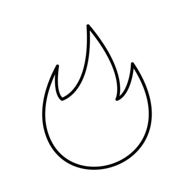 Ateş hattı vektör simgesini ateşle