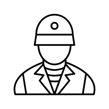 Eşsiz Asker Vektör Satırı Simgesi