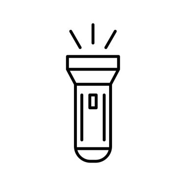 Benzersiz Meşale Hattı Vektör Simgesi