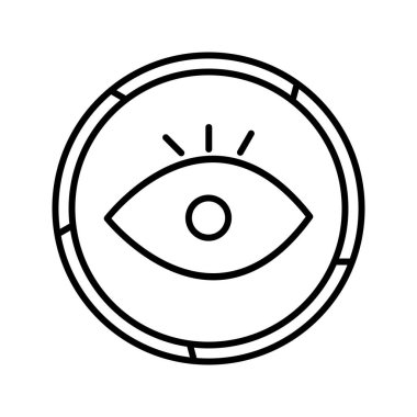 Eşsiz Görüş Satırı Vektörü Simgesi