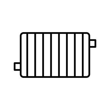 Eşsiz Radyatör Satır Vektörü Simgesi