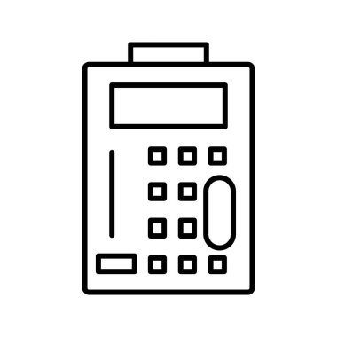 Benzersiz ATM Servis Satır Vektörü Simgesi