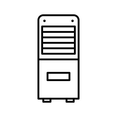 Benzersiz Mobil Klima Satır Vektörü Simgesi