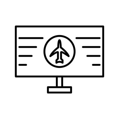 Eşsiz Çevrimiçi Satır Vektörü Simgesi