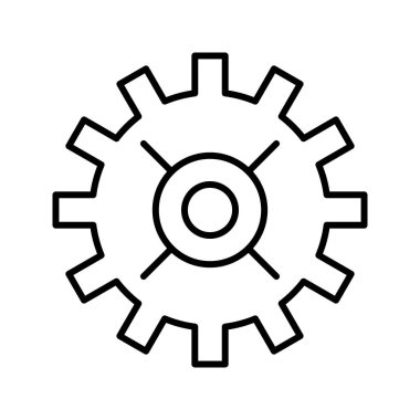 Eşsiz Cogwhee Satır Vektörü Simgesi