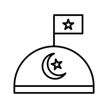 Eşsiz Askeri Temel Vektör Satır Simgesi