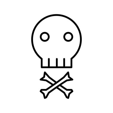 Eşsiz Korsan İmza Satır Vektörü Simgesi