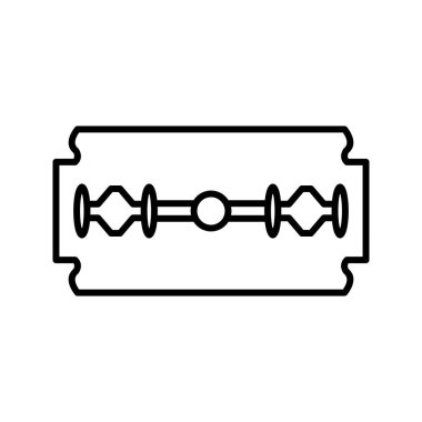 Eşsiz Ustura Bıçağı Satır Vektörü Simgesi