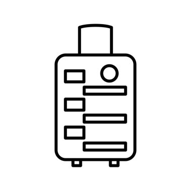 Eşsiz Bavul Satır Vektörü Simgesi