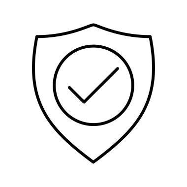 Doğrulanmış koruma hattı vektör simgesi