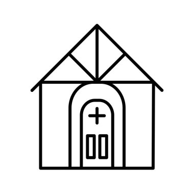 Eşsiz Ev Vektör Satırı Simgesi