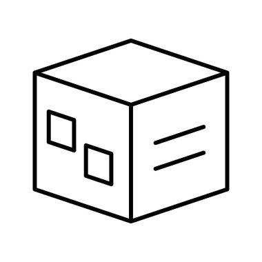 Eşsiz Paketleme Satır Vektörü Simgesi