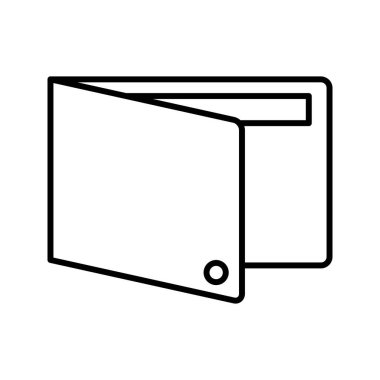 Eşsiz Cüzdan Satırı Vektörü Simgesi