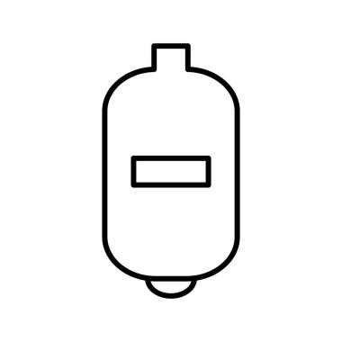 Benzersiz Genişleme Tankı Çizgi Vektörü Simgesi