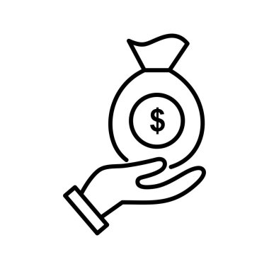 Eşsiz Yatırım Satır Vektörü Simgesi