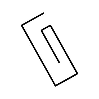 Eşsiz Kağıt Kıskacı çizgi vektör simgesi