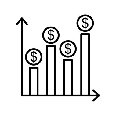 Eşsiz Gelirler Satır Vektörü Simgesi
