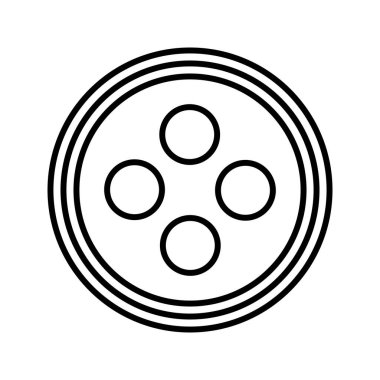 Eşsiz Düğme Satırı Vektör Simgesi