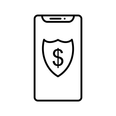 Eşsiz Sigorta Satır Vektörü Simgesi