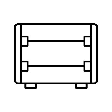Eşsiz Karbon Isıtıcı Satır Vektörü Simgesi