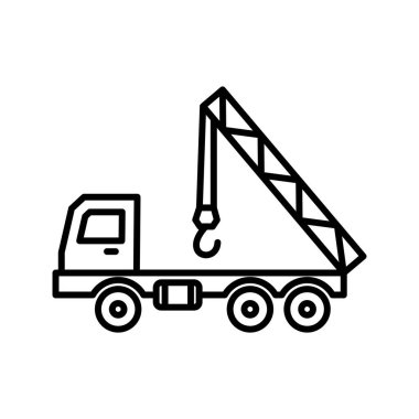 Eşsiz Turna Çizgisi Vektör Simgesi