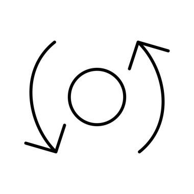 Eşsiz Senkronizasyon Satır Vektörü Simgesi