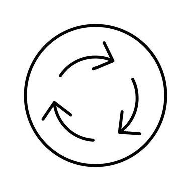 Eşsiz Geri Dönüşüm Vektör Satırı Simgesi