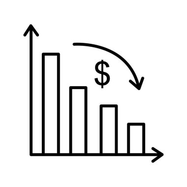 Eşsiz Enflasyon Çizgisi Vektörü Simgesi