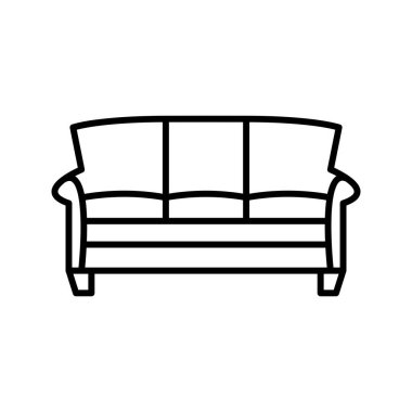 Eşsiz Büyük Kanepe Satır Vektörü Simgesi