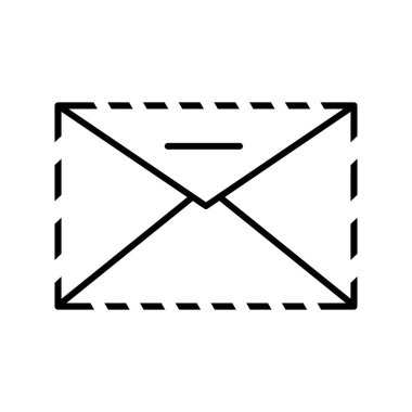 Eşsiz Zarf çizgi vektör simgesi