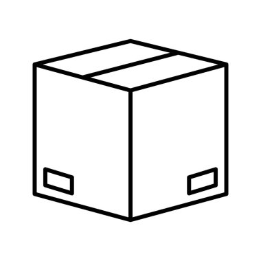 Eşsiz Paket Vektör Satırı Simgesi