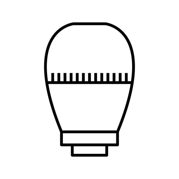 Einzigartiges Thermostatic Head Line Vector Icon — Stockvektor