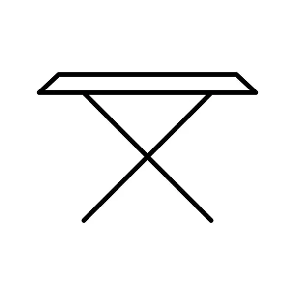 Einzigartige Tea Table Line Vector Icon — Stockvektor