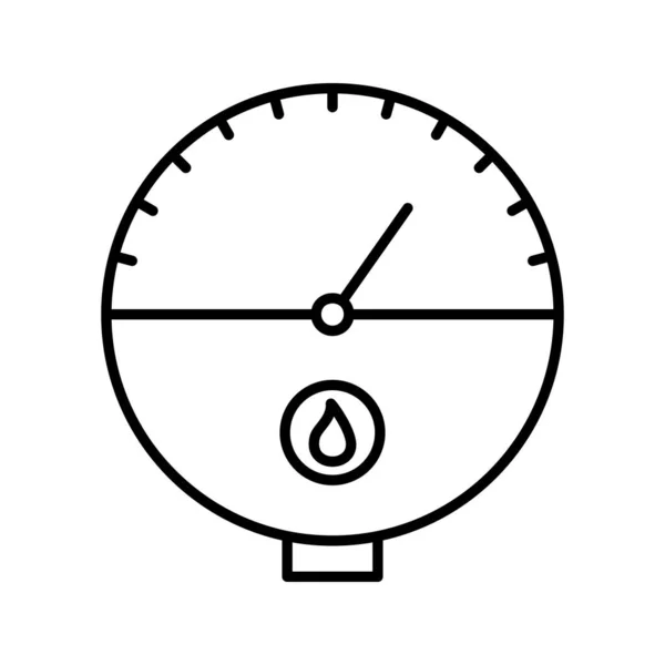 Línea Única Del Calentador Agua Sin Tanque Vector Icono — Vector de stock